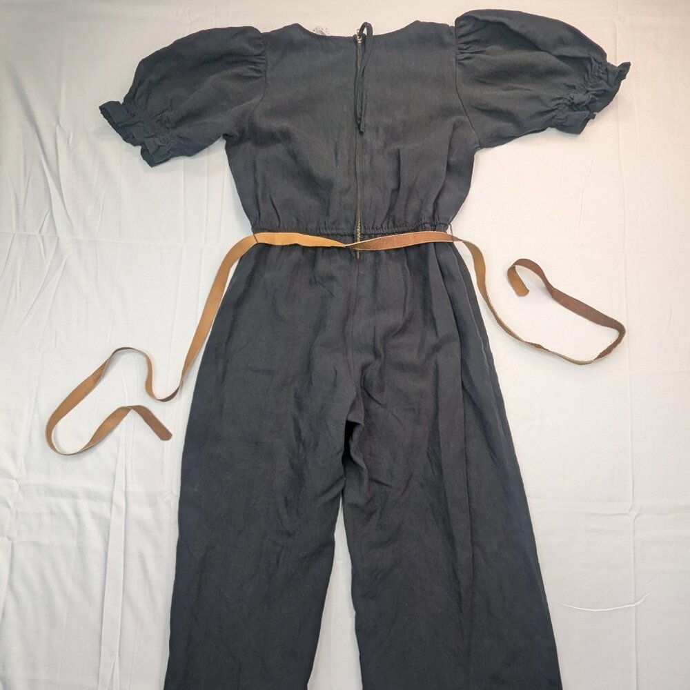 Apiece Apart Chabrol Jumpsuite Black Size 0 Tencel Linen - Picture 7 of 17